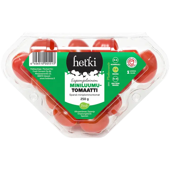 Fresh Hetki Miniluumutomaatti 250g ES