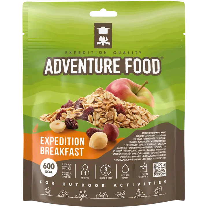 Adventure Food vaeltajan aamiainen, 600 kcal
