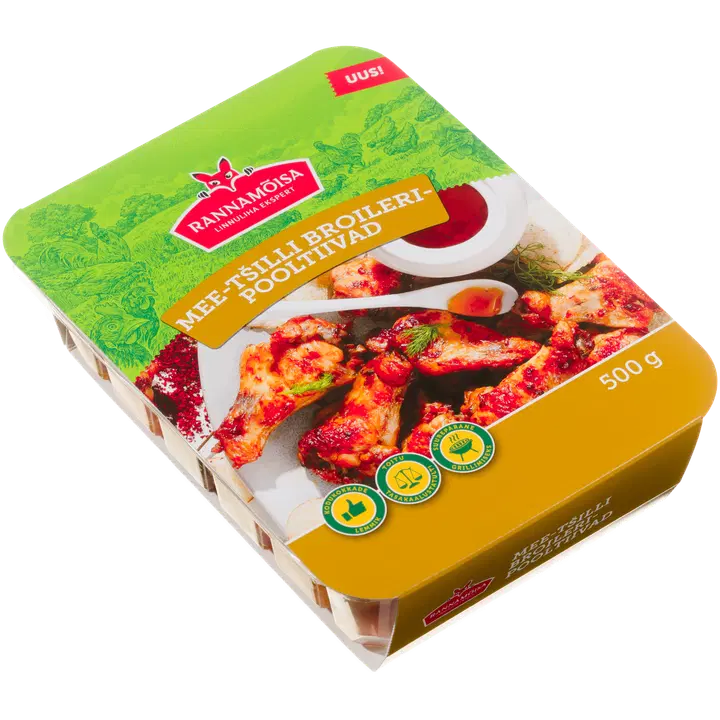 Rannamõisa Mee-tšilli broileripooltiivad 500g