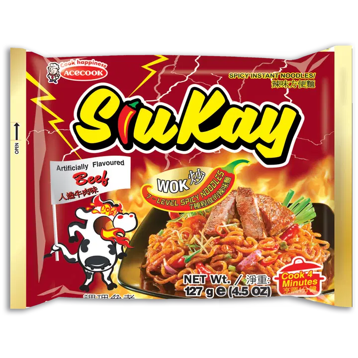 Siukay kiirnuudlid tuline veise 127g
