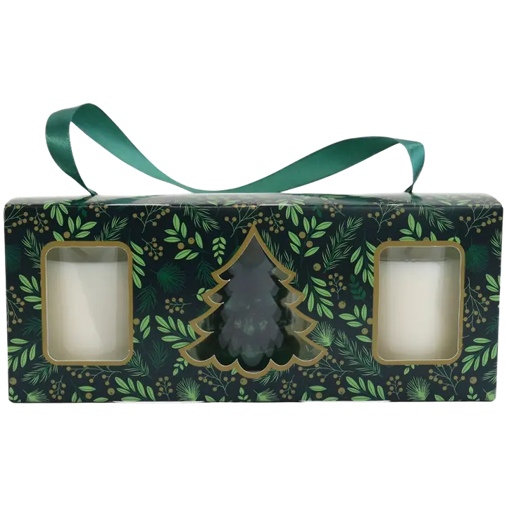 Kynttilälahjapakkaus, lasikynttilät 3 kpl