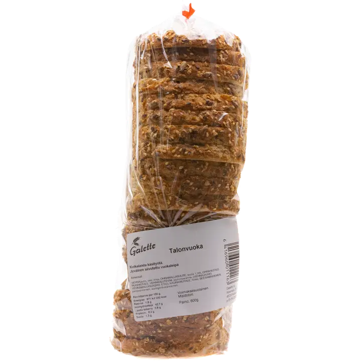 Galette 600g Talonvuokaleipä siivutettu sekaleipä