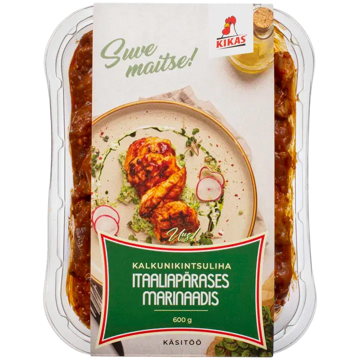 Kikas Kalkunikintsuliha itaaliapärases marinaadis. 600 g