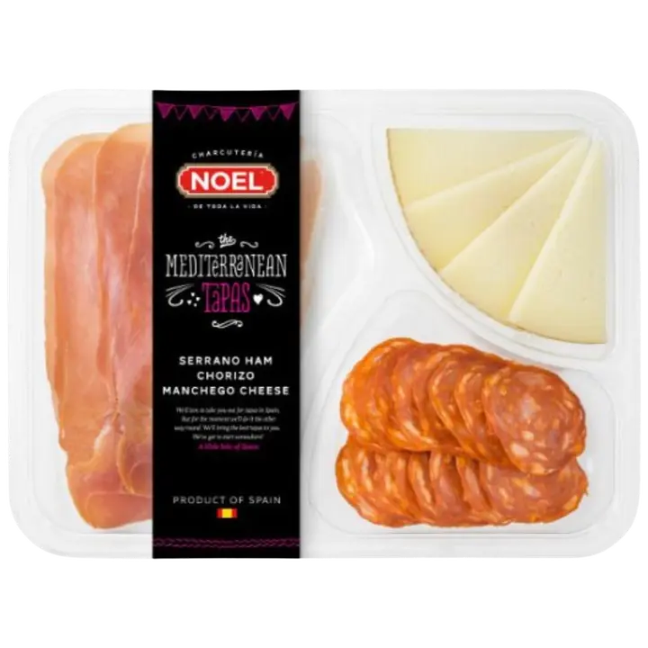 Noel Tapas-lajitelma Serrano, Manchego & Chorizo 118g