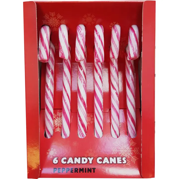 Prix Candy Canes karkkikeppit kova piparminttumakeinen 6 kpl/rasia 84g