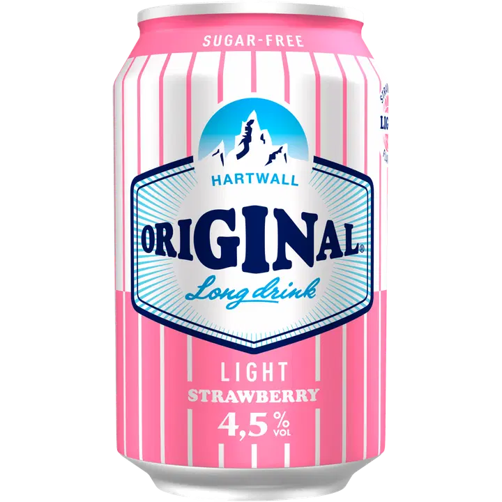 Hartwall Original Long Drink Strawberry Light 4,5% 0,33 l