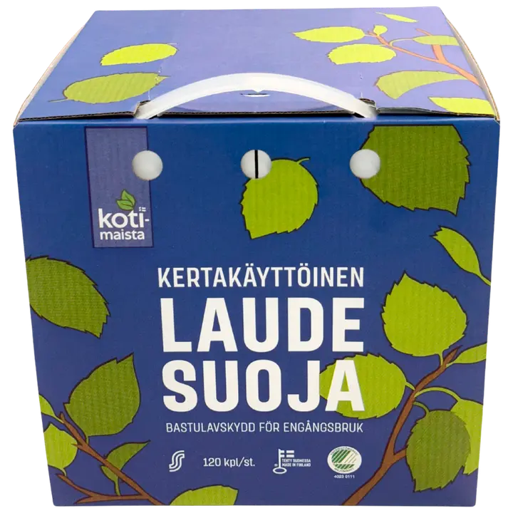 Kotimaista kertakäyttöinen laudesuoja 120 kpl