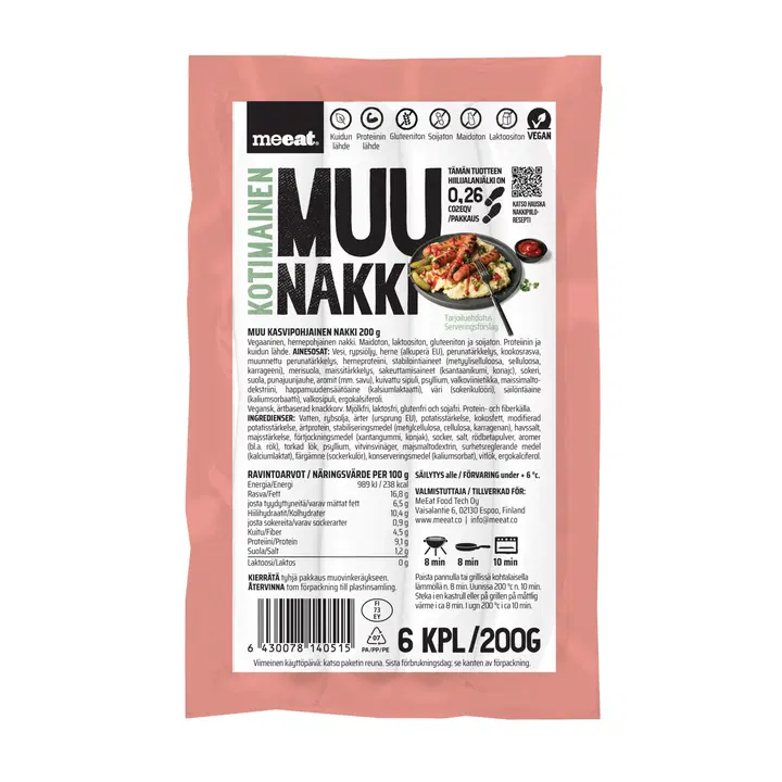 MUU Kasvipohjainen Nakki 200g