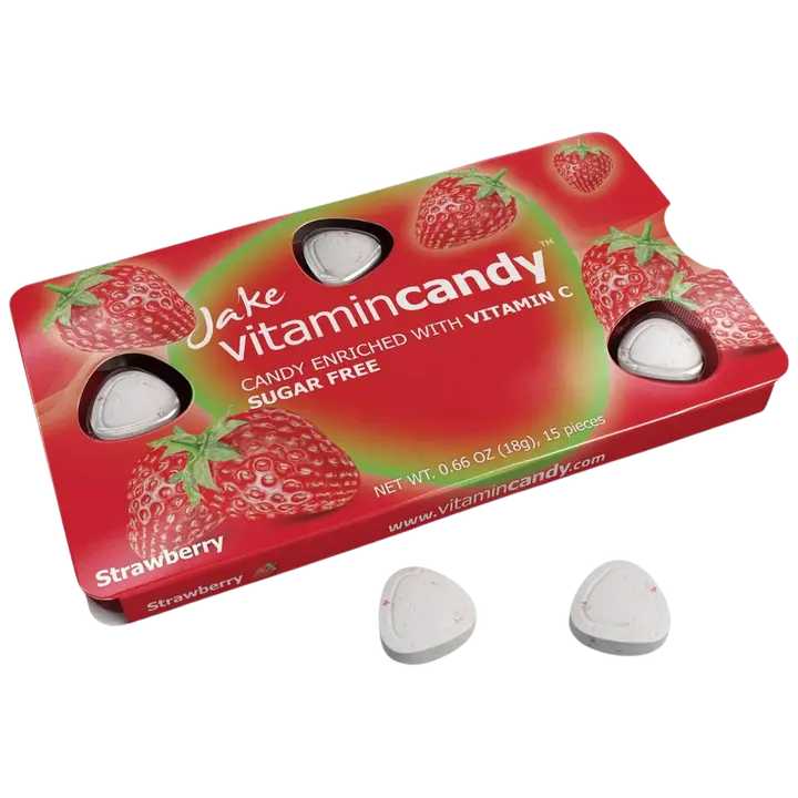 Jake maasikamaitselised vitamiinikommid 18g (15*1,2g)