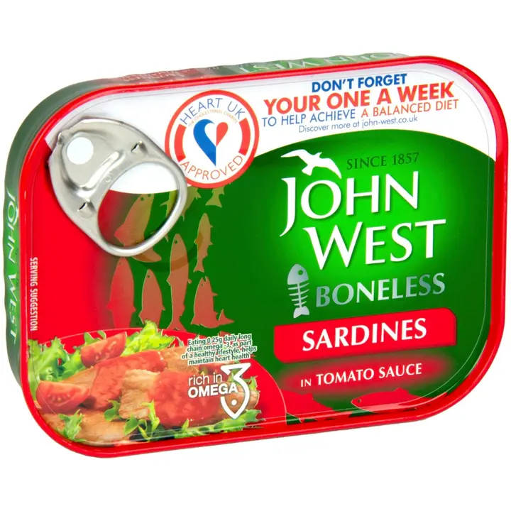 John West Ruodottomia sardiineja tomaattikastikkeessa 95g