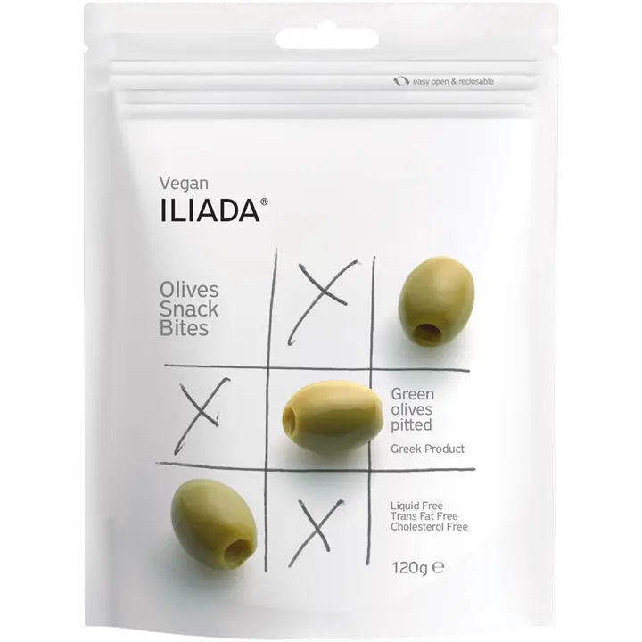 Iliada green pitted olives 120g pss