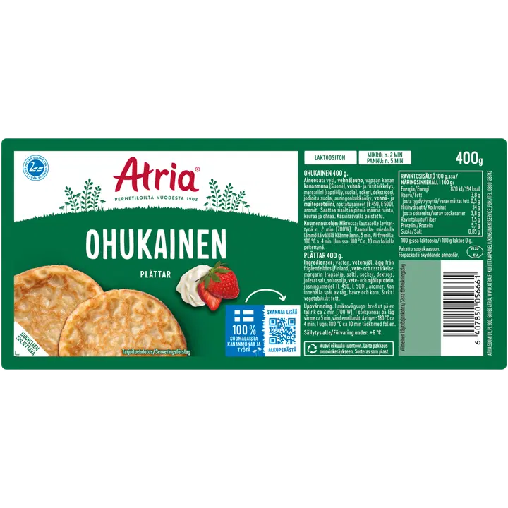 Atria Plättar 400g
