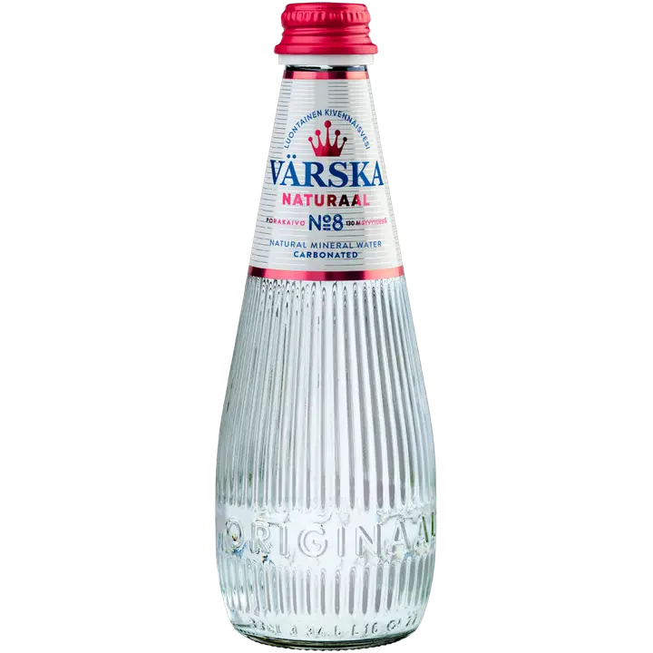 Värska Naturaal, luontainen kivennäisvesi, hiilihapollinen 0,33L KLP