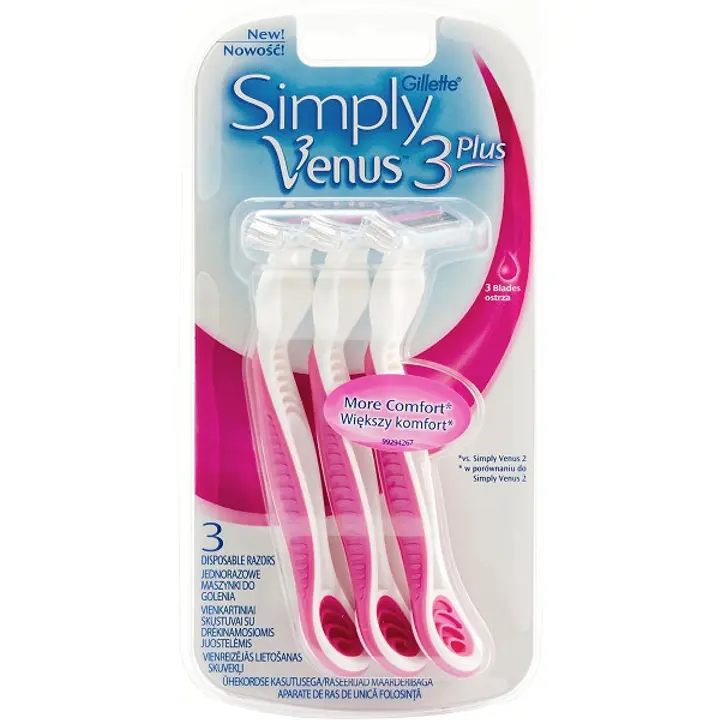Ühekordsed raseerijad Gillette Venus Simply 3+ 3tk