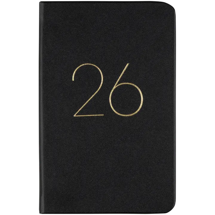 Taskukalenteri A6 musta