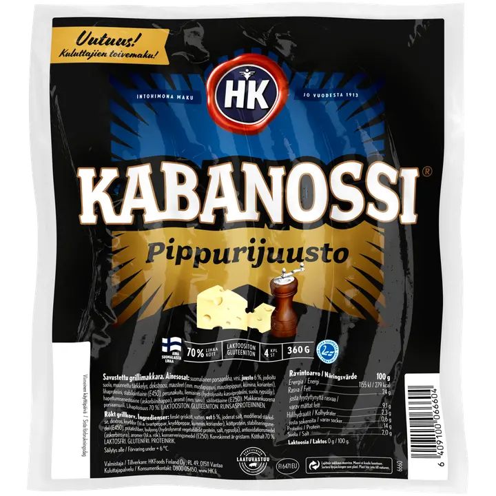 HK Kabanossi® Pippurijuusto 360 g