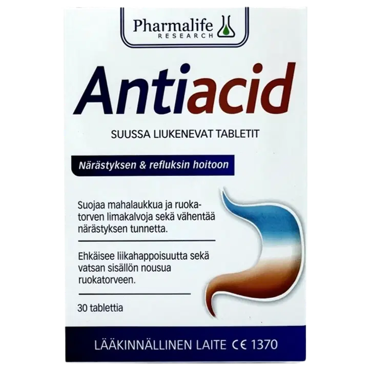 Antacid tabletter mot halsbränna 30 st