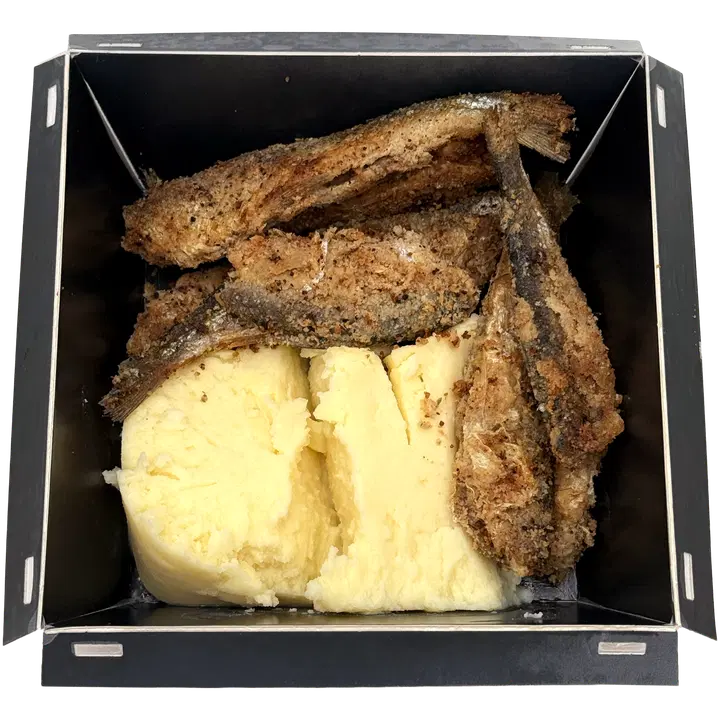 Helppoa ja herkullista paistettu muikku ja perunamuusi