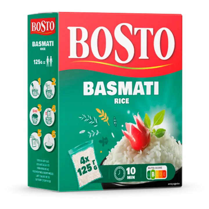 Bosto basmati riis 4x125 g