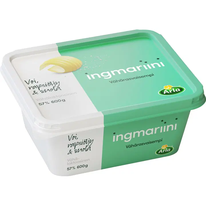 Ingmariini 600 g vähärasvaisempi vähälaktoosinen rasvaseoslevite