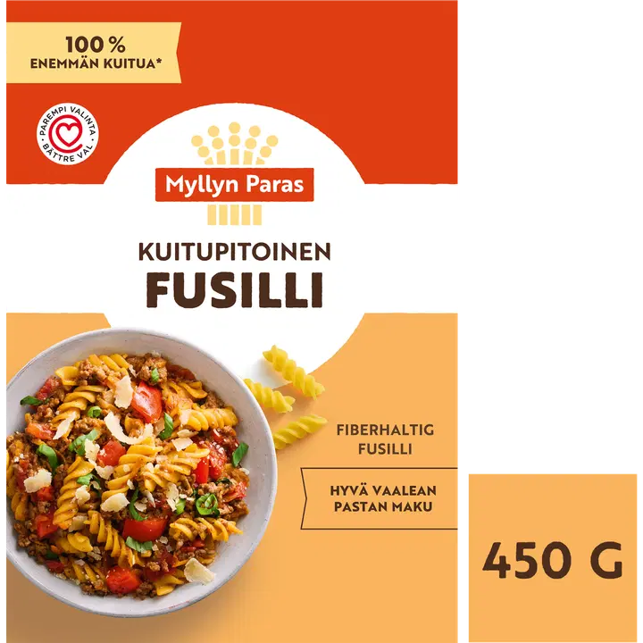 Myllyn paras kiudainetega rikastatud pasta fusilli 450g