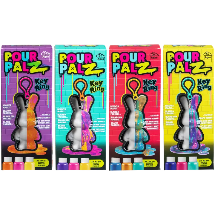 Pour Palz askartelu Bunny mini avaimenperä, erilaisia