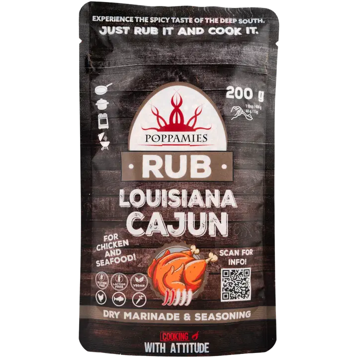 Poppamies Rub Louisiana Cajun mausteseos 200g