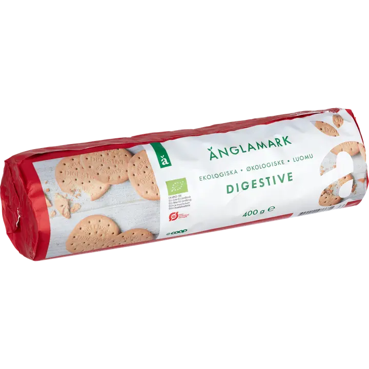Änglamark Digestive, täisteranisujahu sisaldavad mahenisuküpsised, 400 g