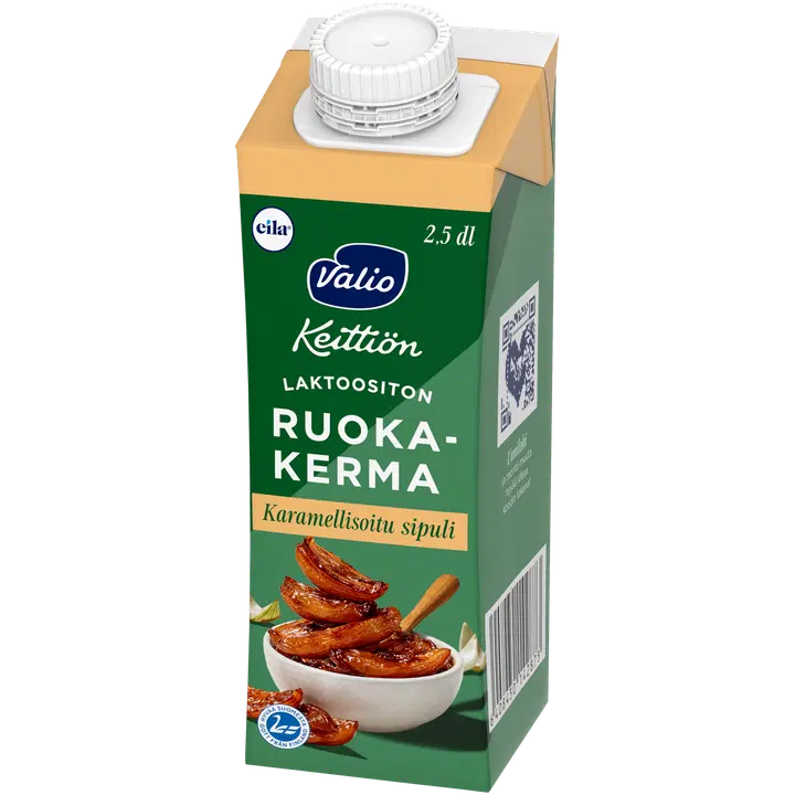 Valio Keittiön ruokakerma karamellisoitu sipuli UHT laktoositon 2,5 dl