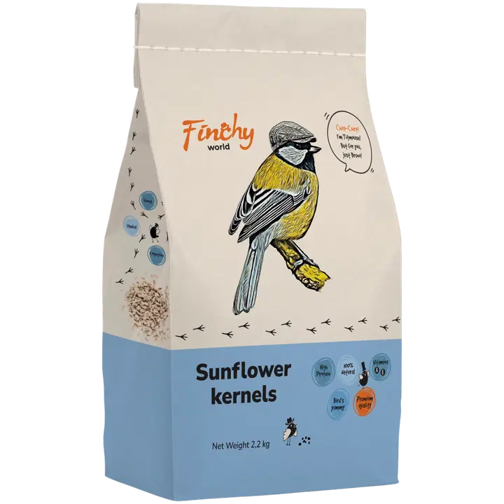 FINCHY Kuorittu auringonkukansiemen ulkolinnuille 2.2 kg