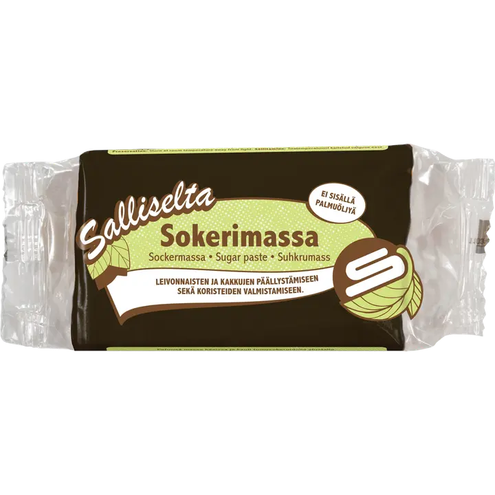 Salliselta Sokerimassa musta 250g
