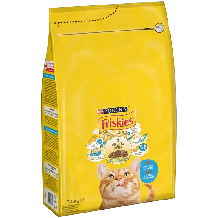 Friskies 3,5kg Adult Lohta ja Kasviksia kissanruoka