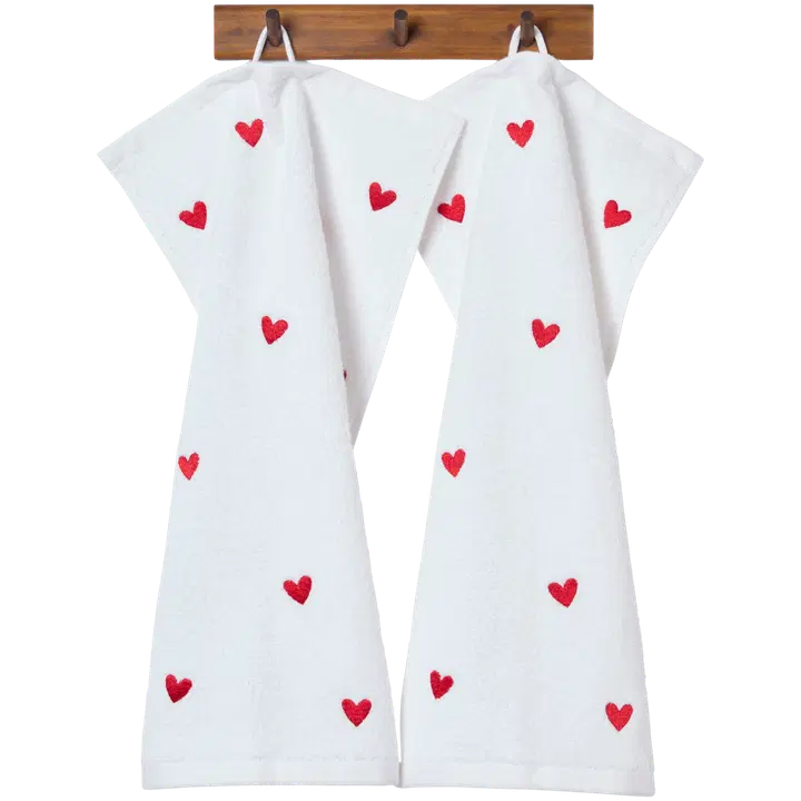 Åhléns Home käsipyyhe Valentines 30x50 cm 2 kpl