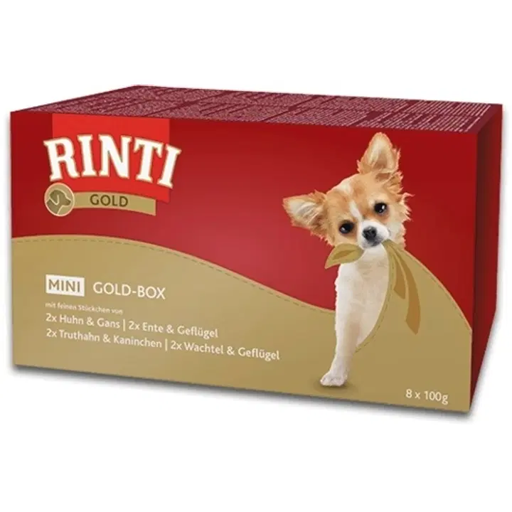 Rinti Mini GoldBox lajitelmapakkaus 8 x 100g folio