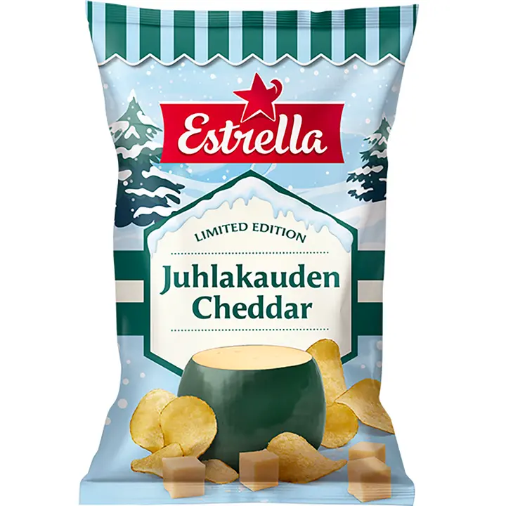 Estrella Juhlakauden Cheddar sipsi 250g