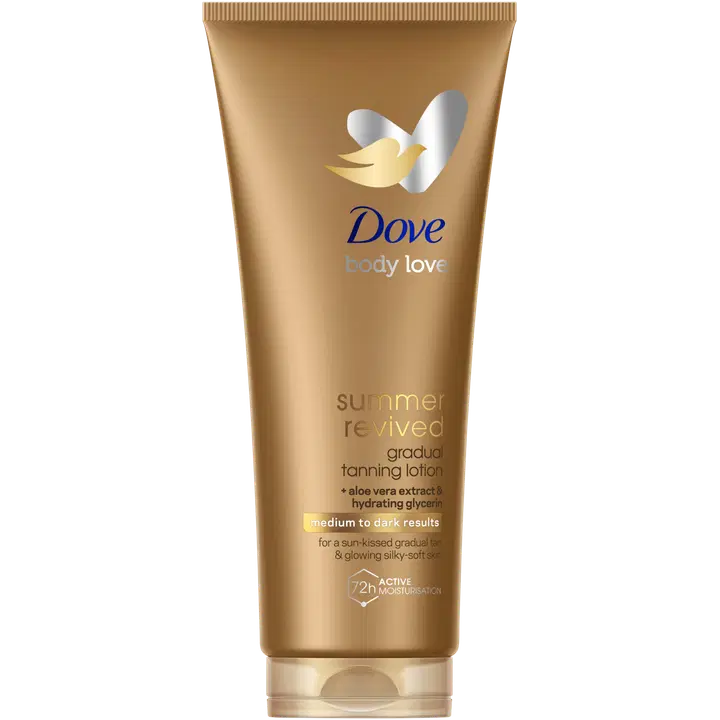 Dove Summer Revived Medium to Dark Itseruskettava luonnollinen hehku 200 ml