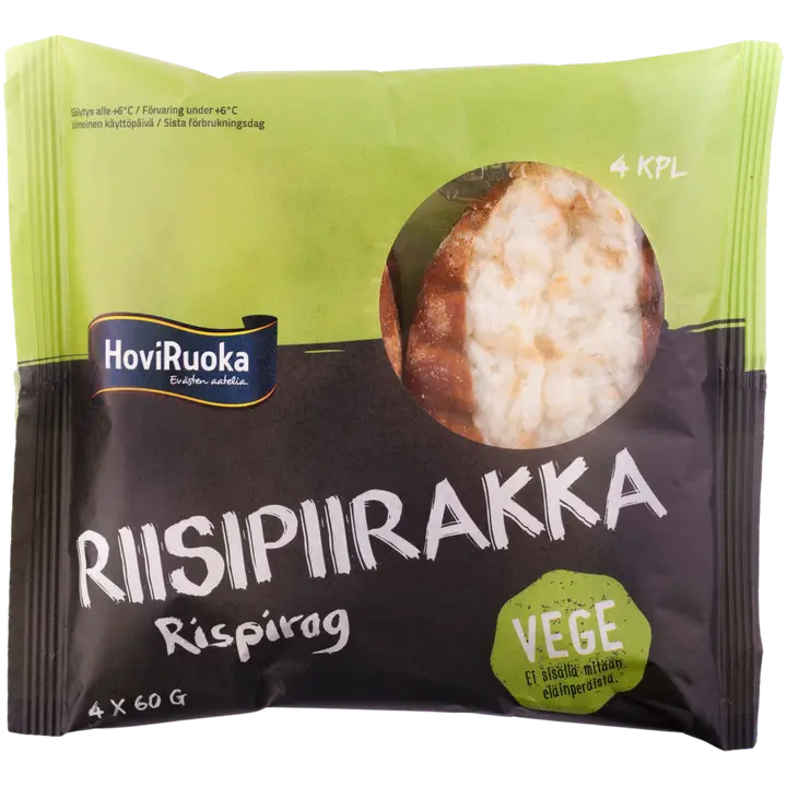 HoviRuoka 240g/4kpl Vege Riisipiirakka