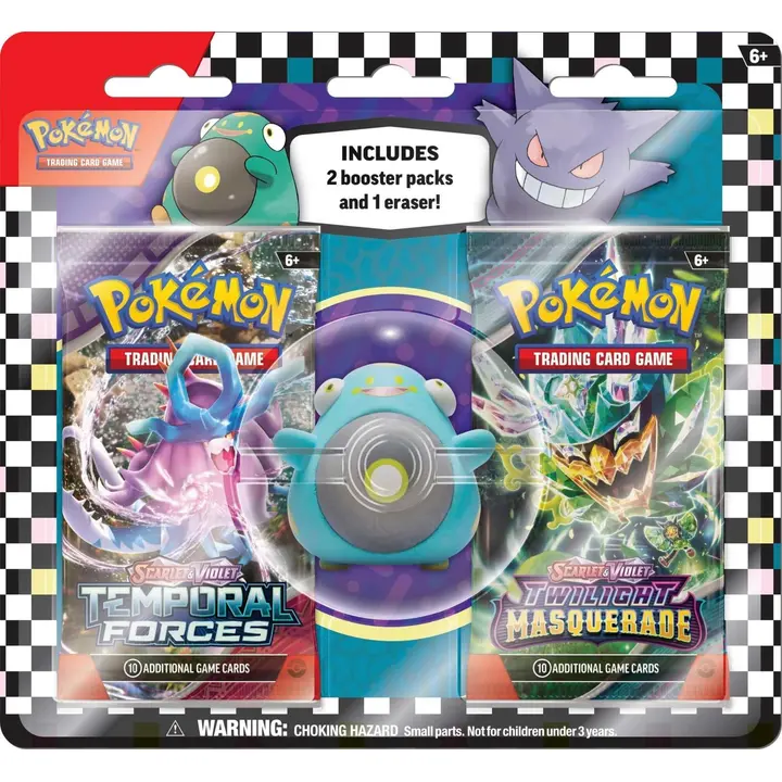 Pokemon 2-booster pack (eraser)