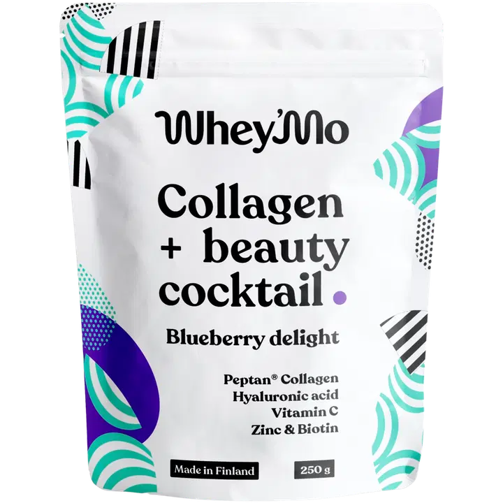 Whey´Mo Collagen Coctail Mustikka Juomajauhe