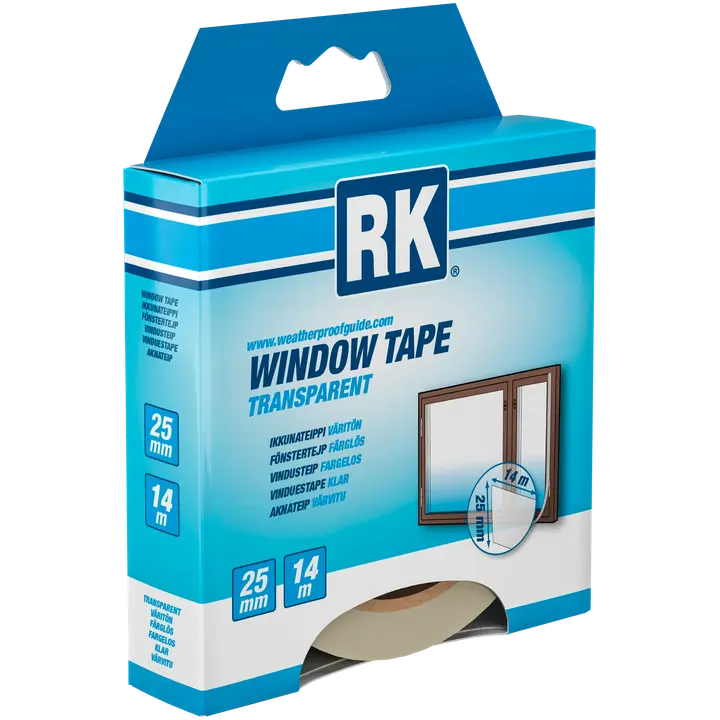 Aknateip 25mm x 14m värvitu