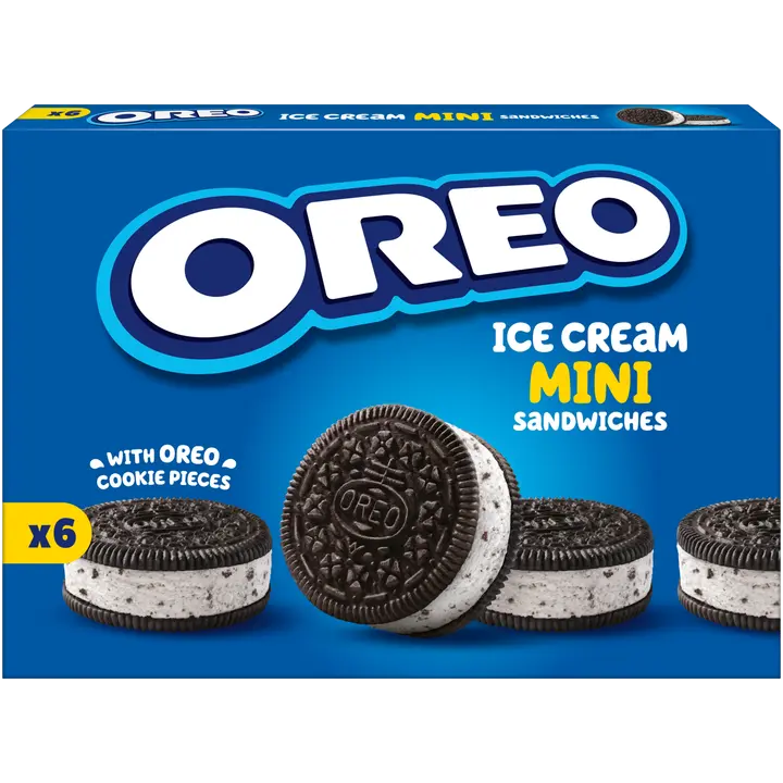 Oreo välipalajäätelö 6kpl=204g/330ml