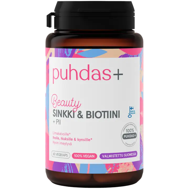 puhdas+ Sinkki & Biotiini + Pii 60 kaps
