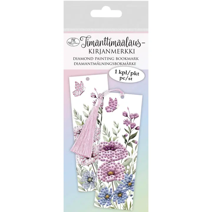 J.K. Primeco timanttimaalauskirjanmerkki Kukat