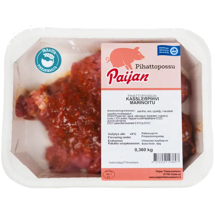 Paijan tilateurastamo Kasslerpihvi maustamaton 0,5 kg