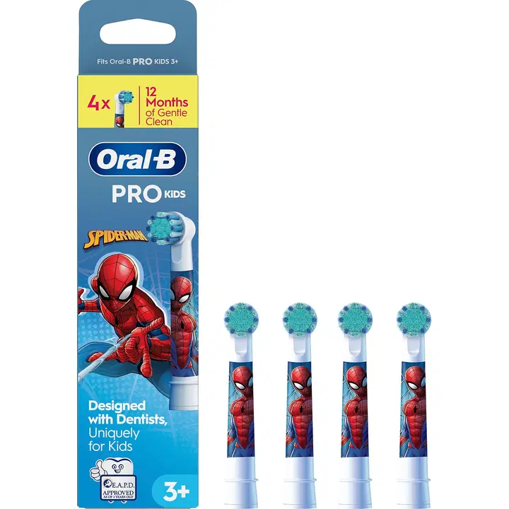Oral-B PRO Kids 3+ Spiderman vaihtoharja 4kpl