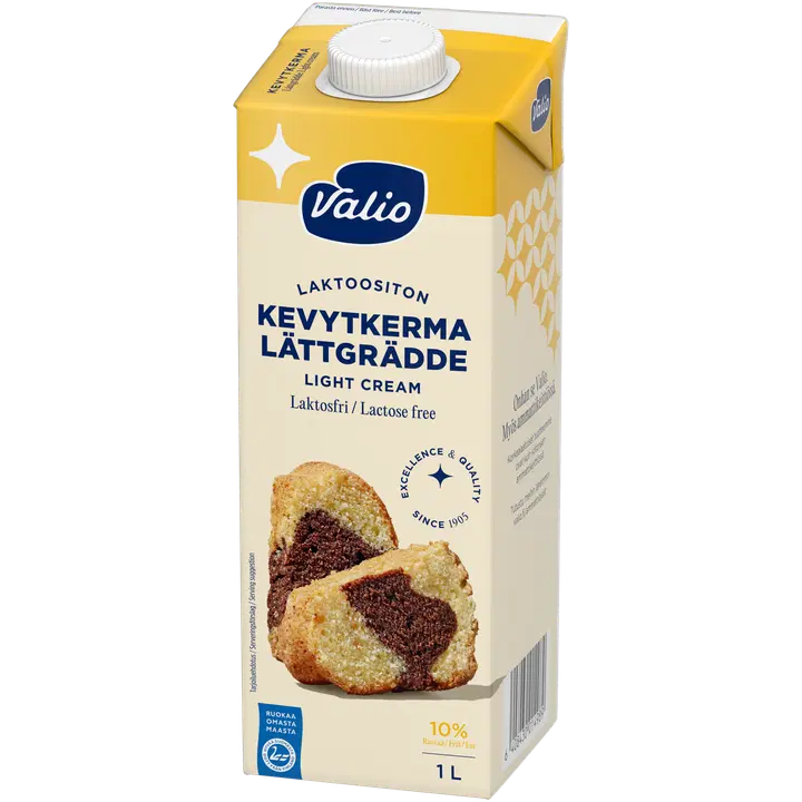 Valio lättgrädde UHT laktosfri 1 l