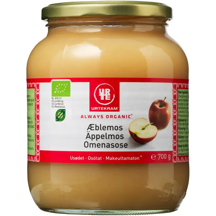 URTEKRAM Luomu Makeuttamaton Omenasose 700g