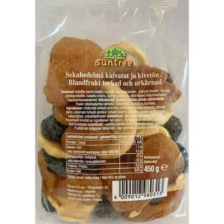 Sekahedelmä kuivattu 450g