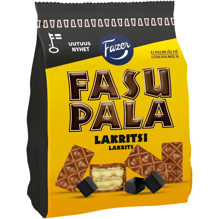 Fazer Fasupala Lakritsi vohvelikeksi 199g