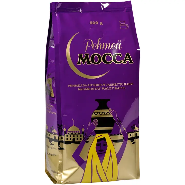Pehmeä Mocca 500g suodatinjauhettu kahvi